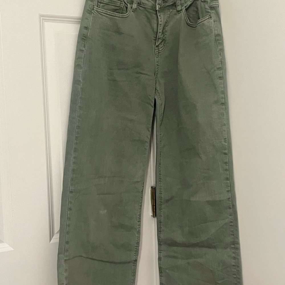 Altar'd State Green Straight Leg Jeans